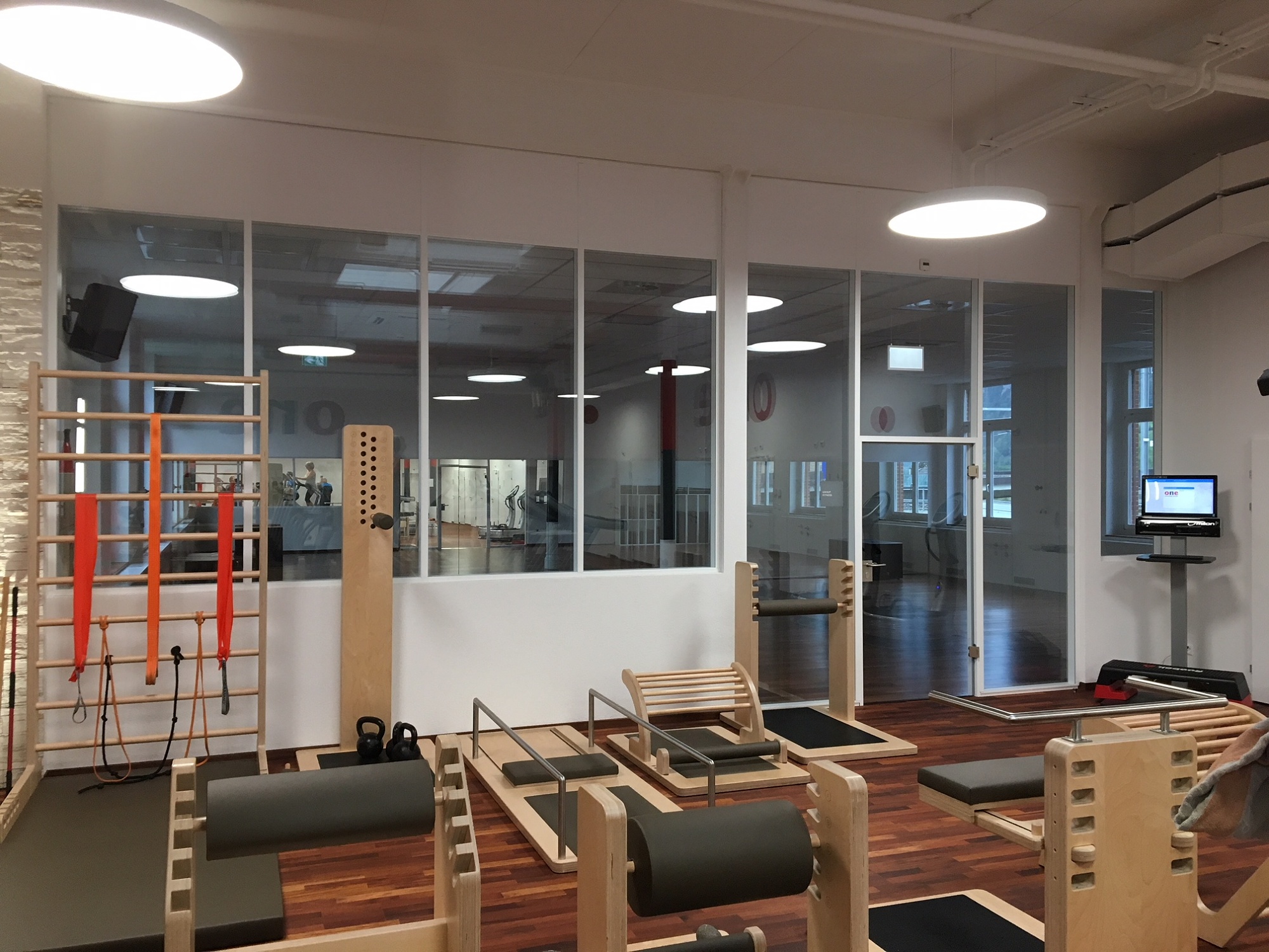 Fitnesszentrum in der Fabrikhalle im schweizerischen Altdorf umgebaut